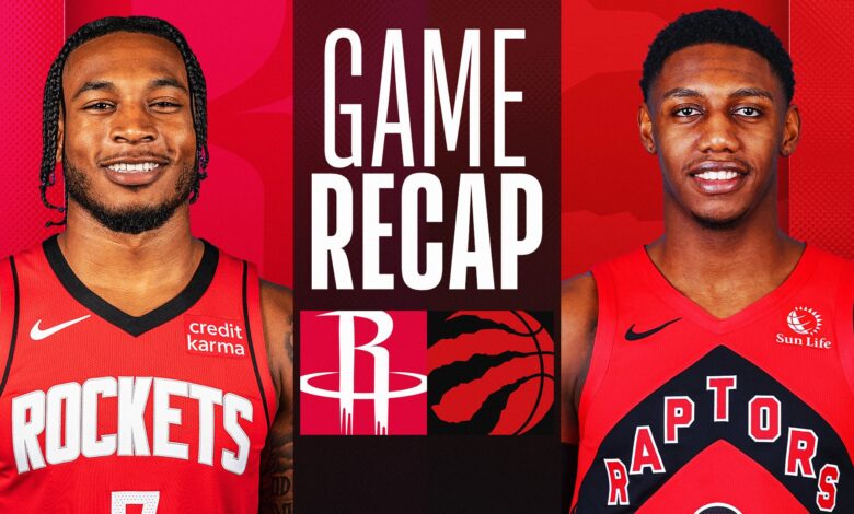 Houston Rockets vs Toronto Raptors Match Player Stats