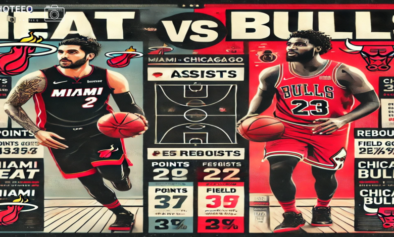 Miami heat vs chicago bulls match player stats