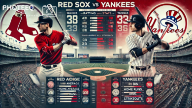 Red sox vs yankees match player stats