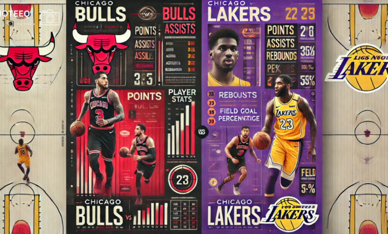 Chicago bulls vs lakers match player stats