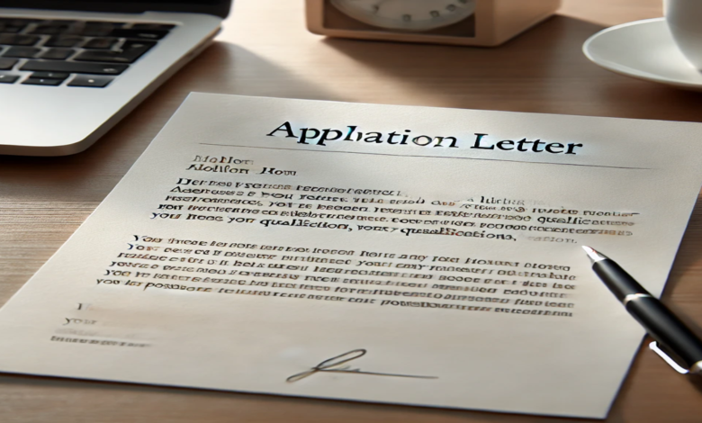 Short application letter sample for any position